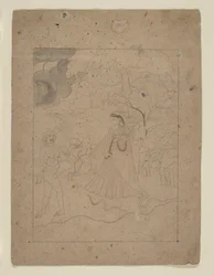 Abhisarika Nayika (Heroína que desafía la noche)