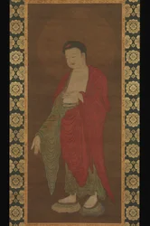 Buda Amitabha descendiendo de su Tierra Pura