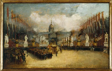 Francés: Llegada de las cenizas de Napoleón a la explanada de los Inválidos, 15 de diciembre de 1840.