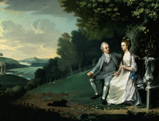 Retrato de una pareja, se dice que Sir Francis y Lady Dashwood en Wycombe Park