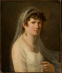 Retrato de mujer con velo