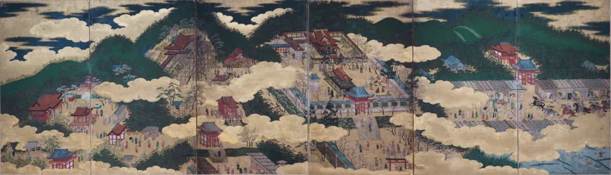 Templos del este de Kioto", c. 1600, Japón, periodo Momoyama