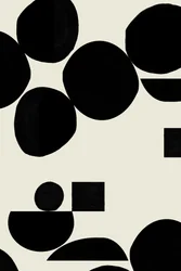 Formas negras abstractas