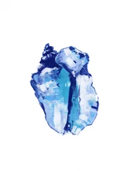 Caracola azul abstracta