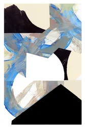 Geometría abstracta en azul