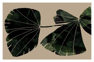 Hojas verdes abstractas