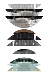 Curvas apiladas abstractas