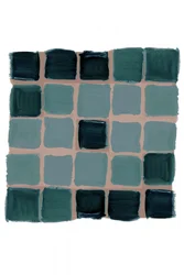 Cuadrícula abstracta en color verde azulado