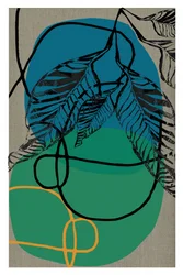 Follaje tropical abstracto