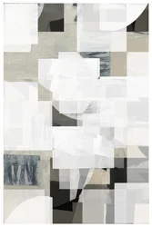 Formas abstractas en blanco en capas