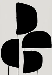 Formas orgánicas negras