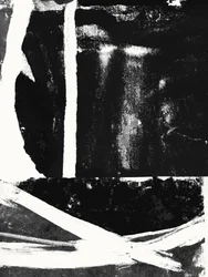 Trazos abstractos negros y blancos