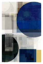 Capas geométricas azules