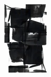 Abstracto negro audaz