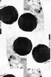 Círculos negros abstractos audaces