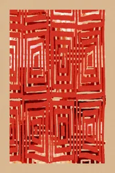 Geometría en rojo intenso