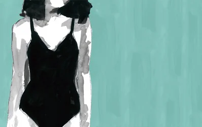 Bañador negro elegante