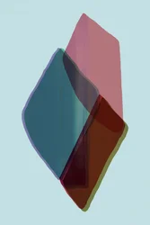 Superposición abstracta y colorida