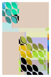 Formas abstractas de colores