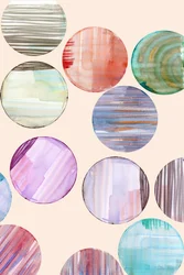 Círculos de acuarela de colores
