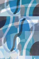 Abstracción en tonos azules
