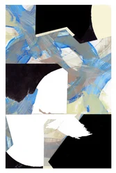 Abstracción azul dinámica