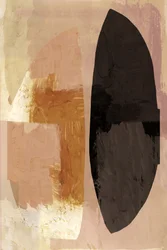 Formas abstractas de tonos terrosos