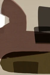 Formas abstractas con tonos terrosos