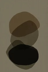 Formas apiladas de tonos tierra