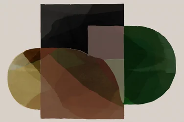 Tonos tierra y formas abstractas