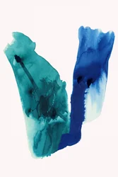 Azul fluido y verde azulado: abstracto