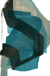 Abstracto en verde azulado fluido