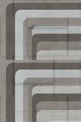 Capas de lino con motivos geométricos