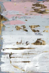 Abstracto rosa dorado