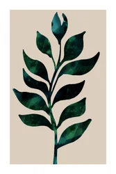 Tallo botánico verde