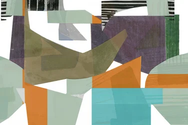 Collage geométrico en capas