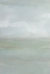 Horizonte verde brumoso