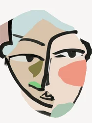 Retrato abstracto moderno