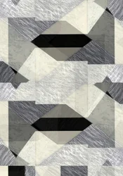 Abstracción geométrica monocromática