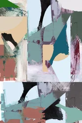 Composición abstracta en tonos apagados