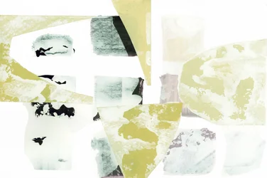 Formas abstractas en tonos apagados