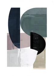 Formas abstractas en tonos apagados