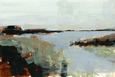Paisaje abstracto en tonos apagados