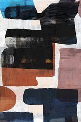 Formas abstractas en tonos apagados