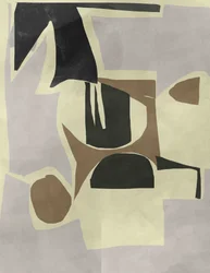 Formas abstractas en tonos apagados