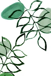 Hojas verdes ecológicas