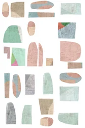 Formas abstractas en tonos pastel