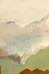 Paisaje montañoso tranquilo
