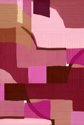 Abstracto en rosa y marrón