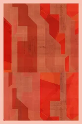 Capas geométricas rojas